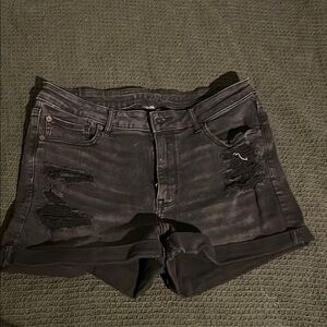 American Eagle Black Jean Shorts
